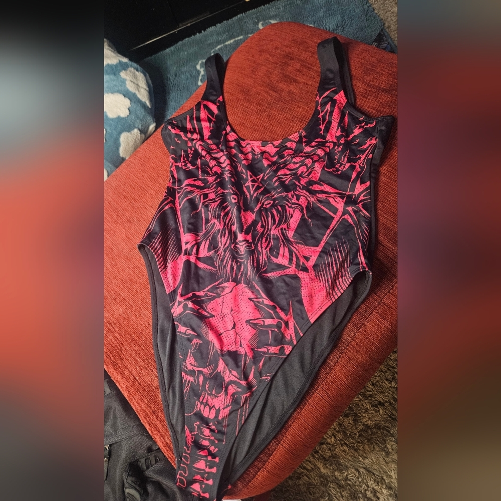 Killstar Women's XL Beach Beast One Piece Swimsuit